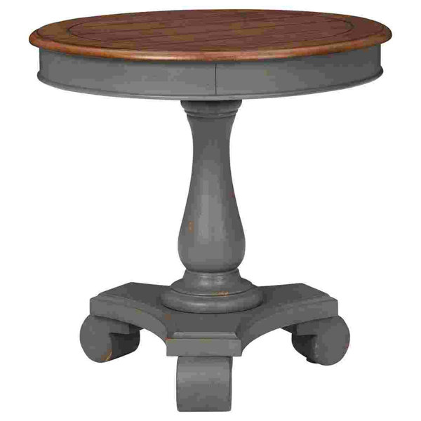 Rosalind Wheeler Becquets 25.75'' Tall Pedestal End Table Wayfair